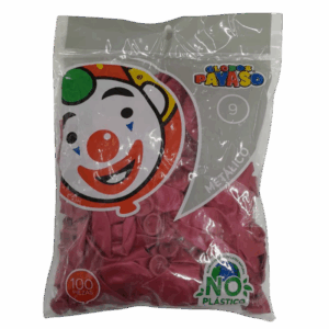 Globo 9 Metálico Rojo