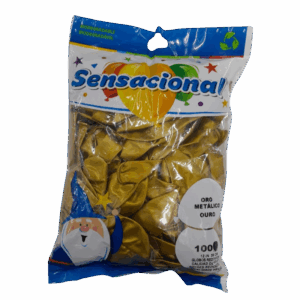 Globo 12 Metálico Oro