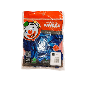 Globo 12  Azul Metalico