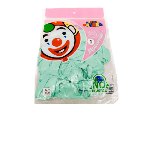 Globo 9  Macarrón Menta