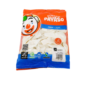 Globo 9 Perla Blanco