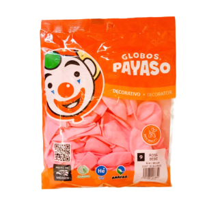 Globo 9 Rosa Bebe